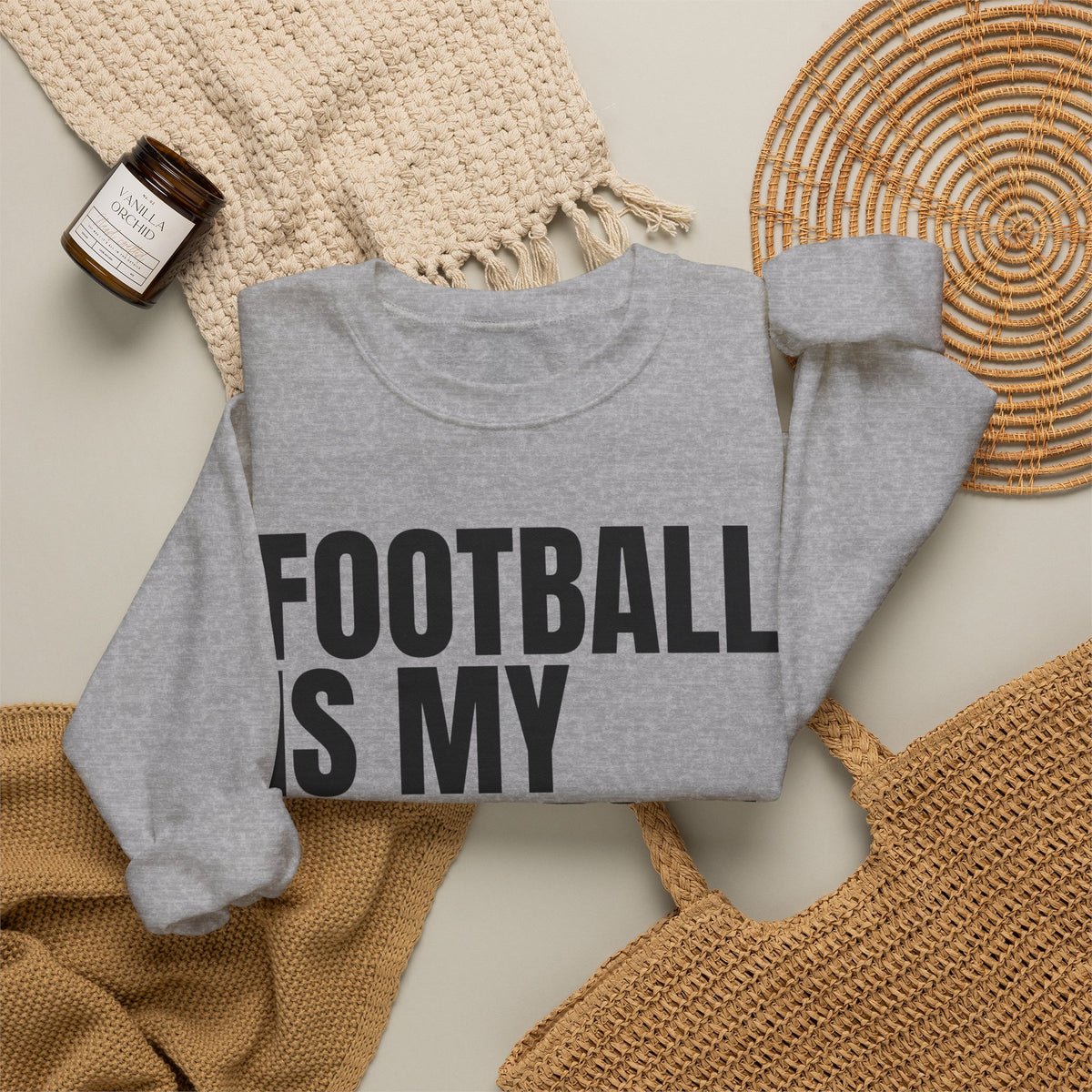 Football Is My Favorite Season Crewneck Sweatshirt