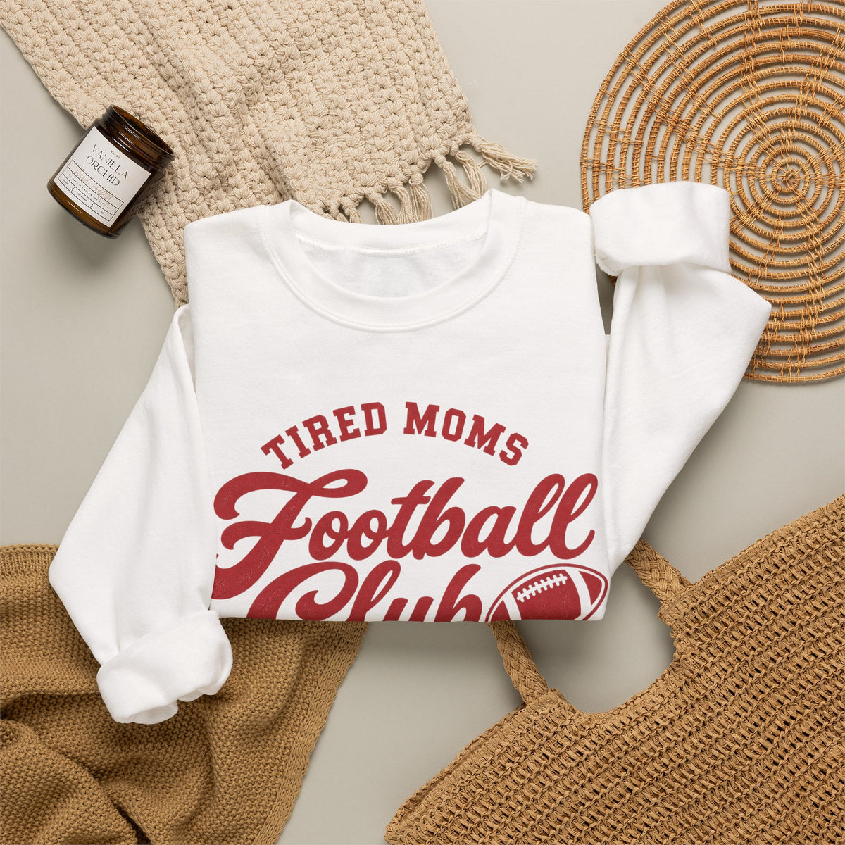 Tired Moms Football Club— Red Print