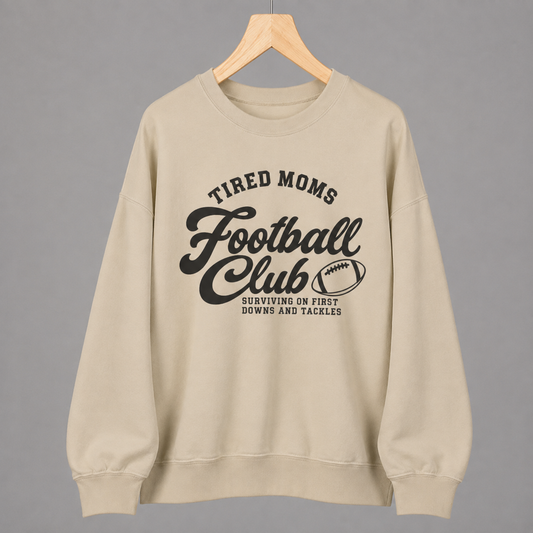 Tired Moms Football Club— Black Print