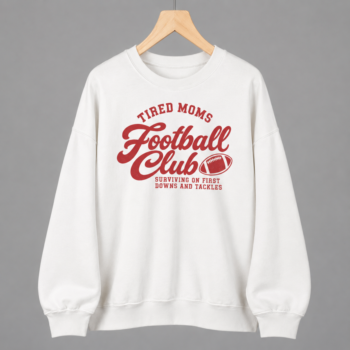 Tired Moms Football Club— Red Print