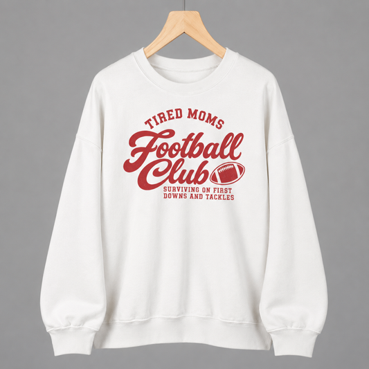 Tired Moms Football Club— Red Print